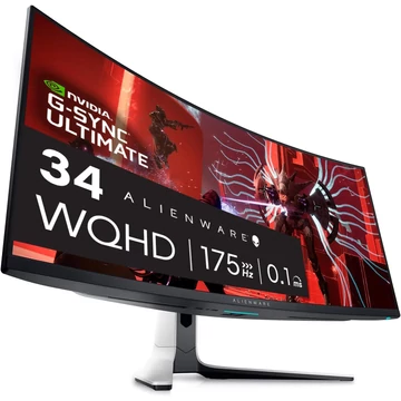 Dell Alienware AW3423DW 34" Ívelt QD-OLED ,Gamer Monitor