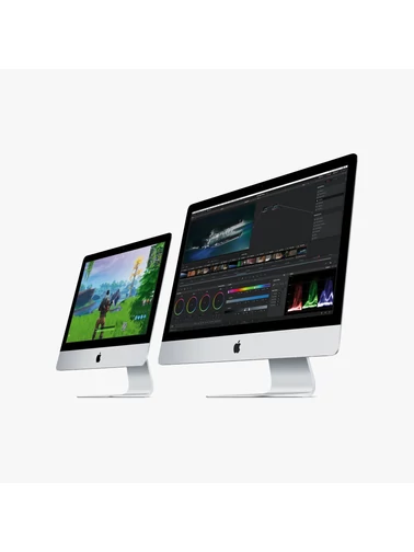 iMac 27" 5K 2019, i5-8600, 16 GB RAM, 4GB AMD Radeon Pro 570X GPU, 512 GB SSD, Silver, Angol Touch ID billentyűzet
